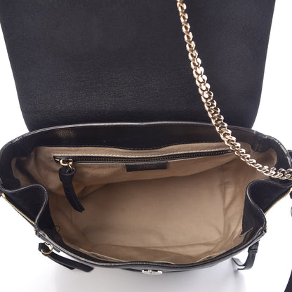 Chloe Suede Calfskin Medium Faye Backpack Black 5 of 9