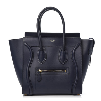 Celine Smooth Calfskin Micro Luggage Navy Blue 1 of 13