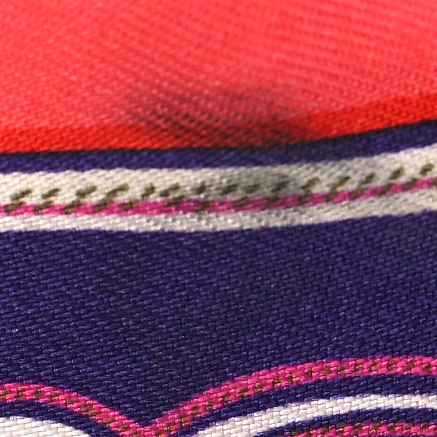 Silk Maillons Twilly Rouge Indigo Fuchsia