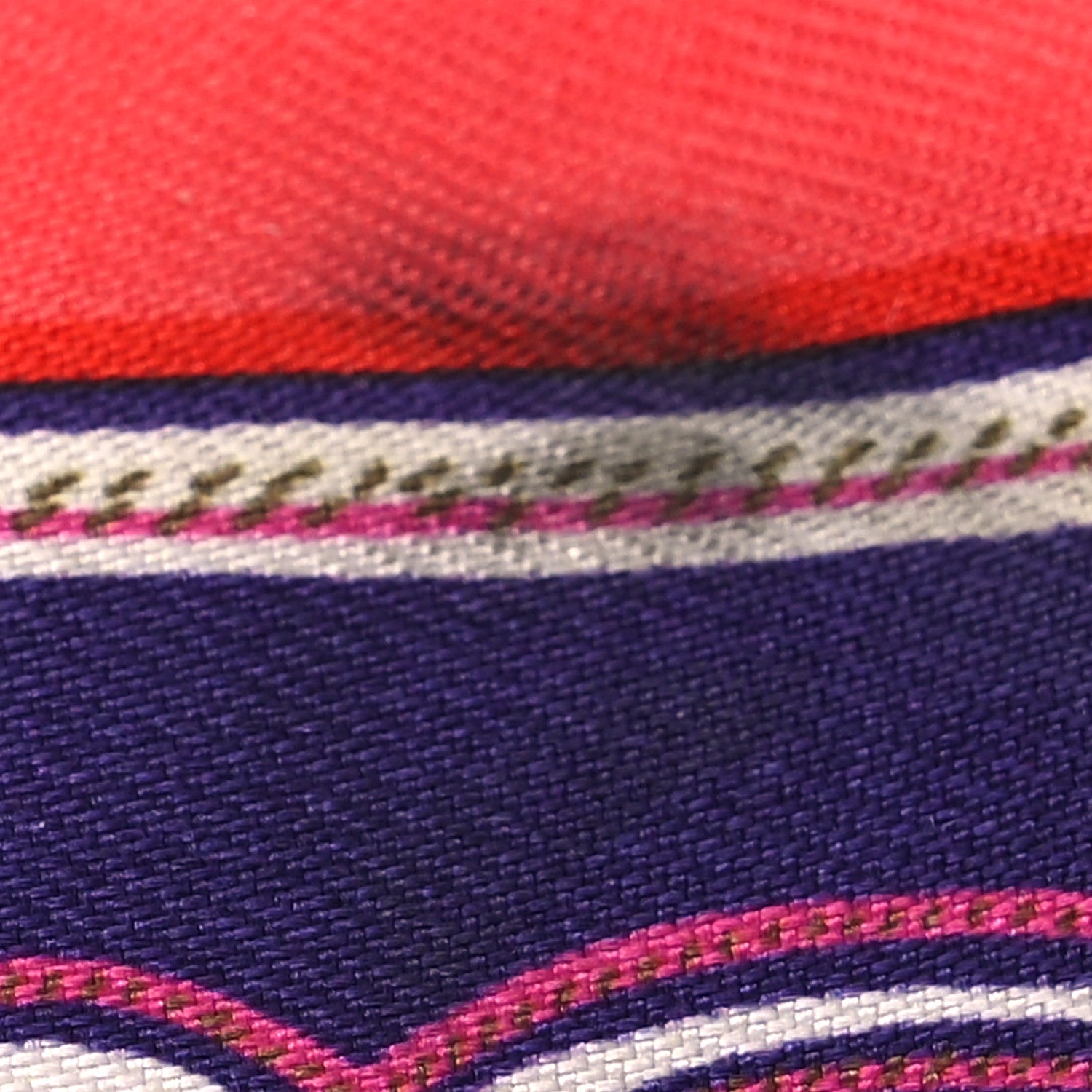 Hermes Silk Maillons Twilly Rouge Indigo Fuchsia 5 of 5