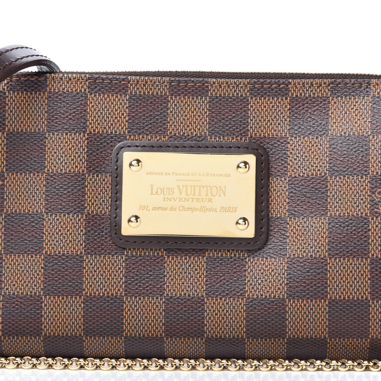 Louis Vuitton Damier Ebene Eva Clutch 9 of 9