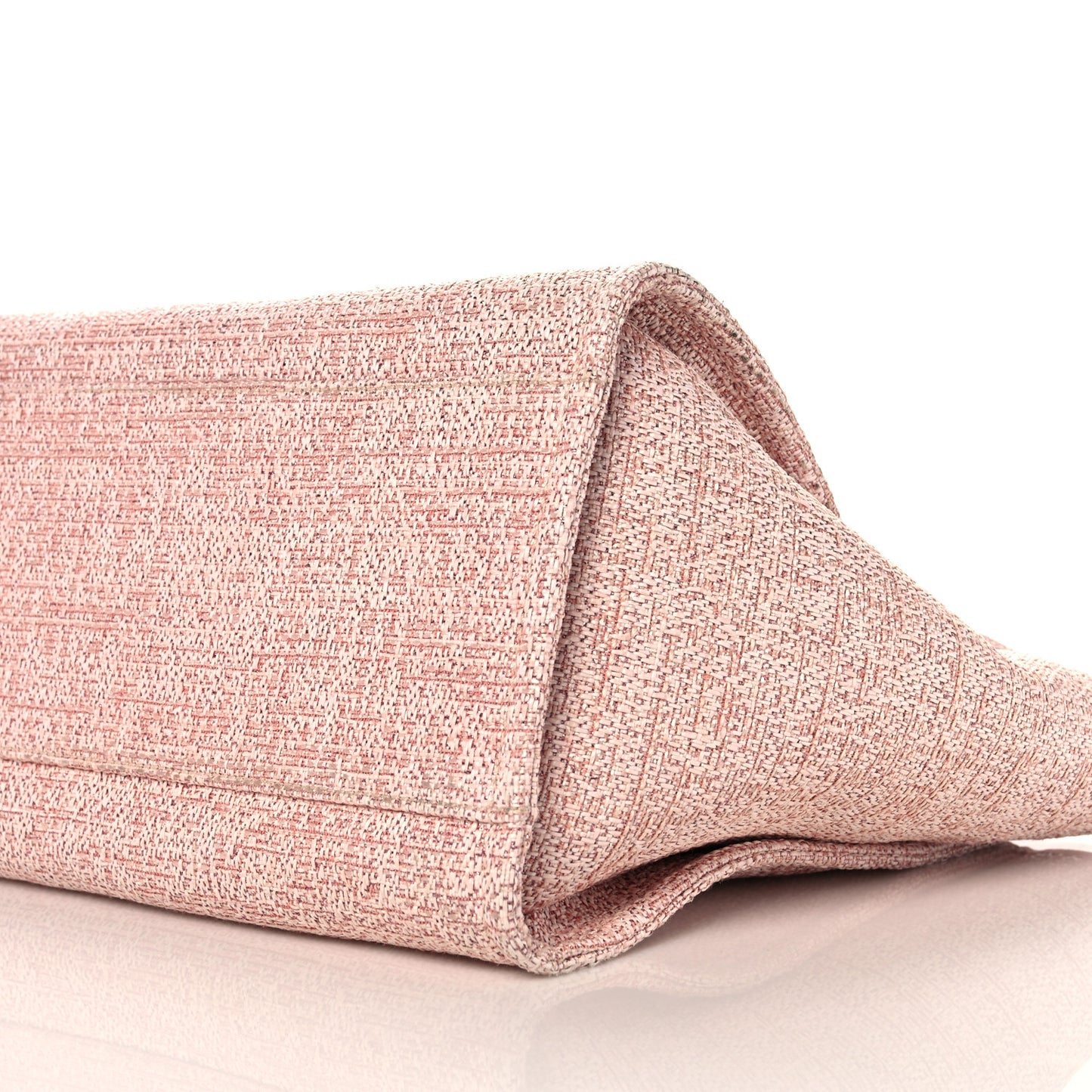 Lurex Boucle Deauville Medium Tote Pink