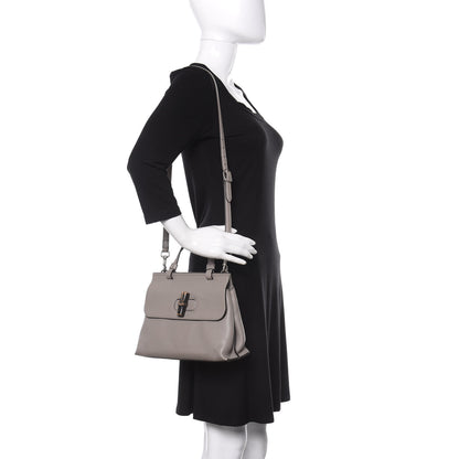 Gucci Cellarius Calfskin Small Bamboo Daily Top Handle Bag Storm Grey 2 of 9