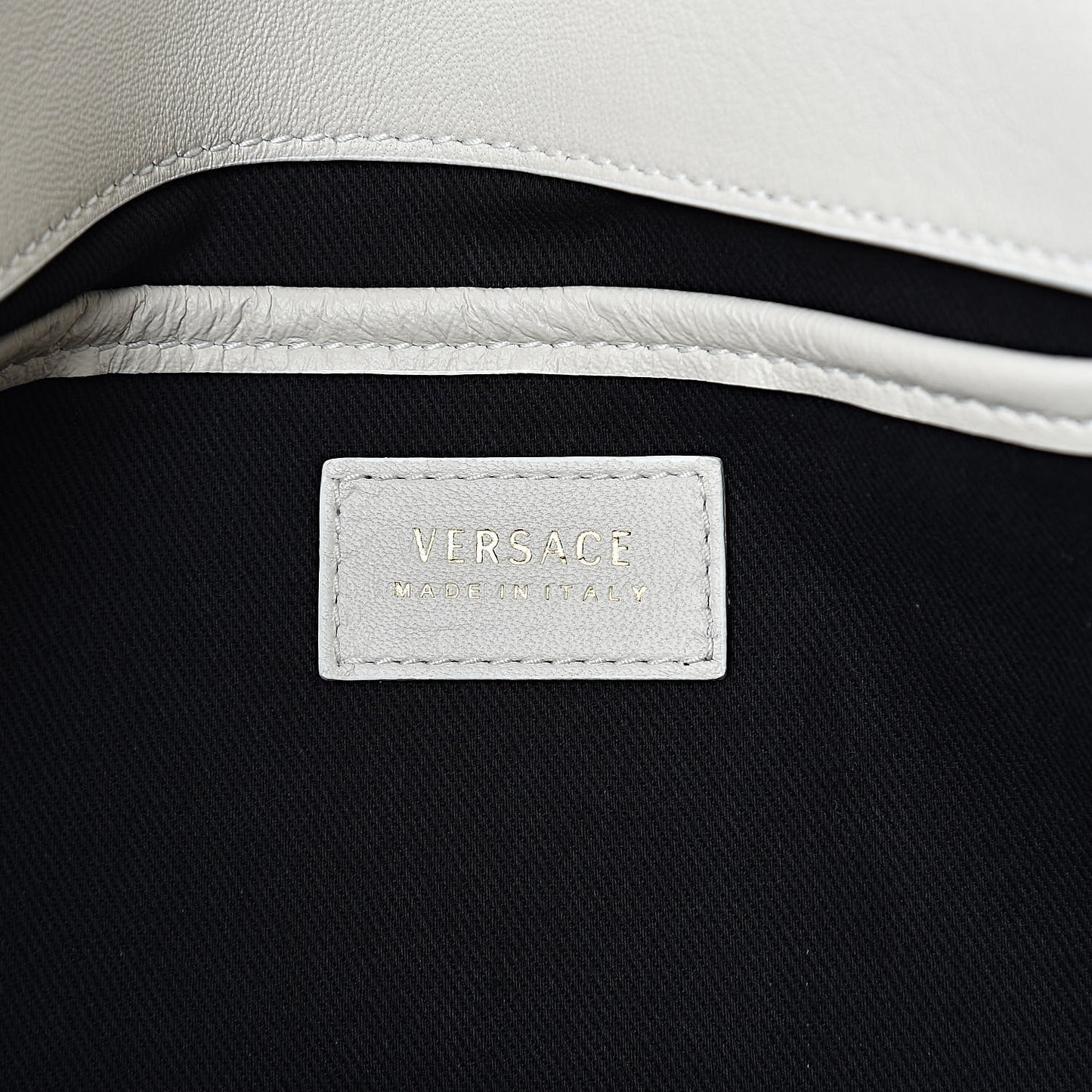Calfskin Icon Quilted Flap White