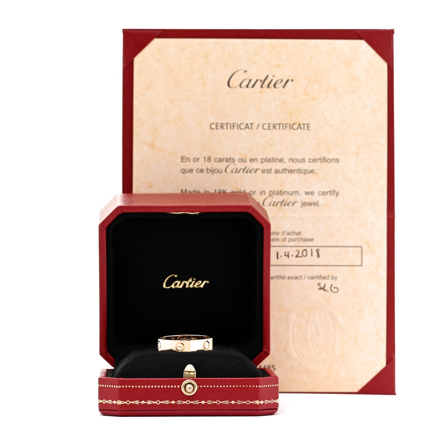 18K Yellow Gold 5.5mm LOVE Ring 66 11.5