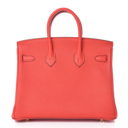 Hermes Togo Birkin 25 Rouge De Coeur 4 of 35