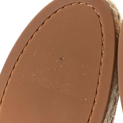 Louis Vuitton Jacquard Since 1854 Starboard Espadrille Flats 38 Bordeaux 9 of 10
