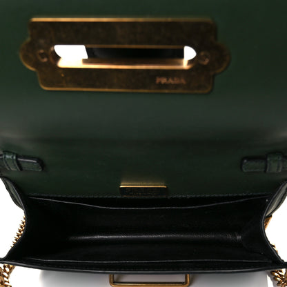 Prada City Calf Saffiano Cahier Bag Foresta Black 4 of 9