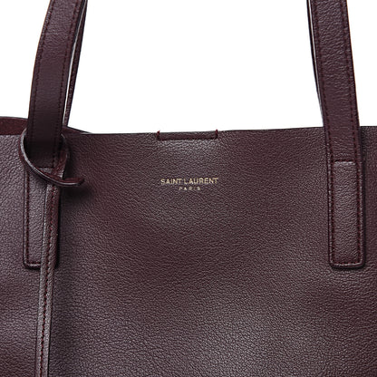 Saint Laurent Calfskin Large Shopping Tote Bordeaux 9 of 11