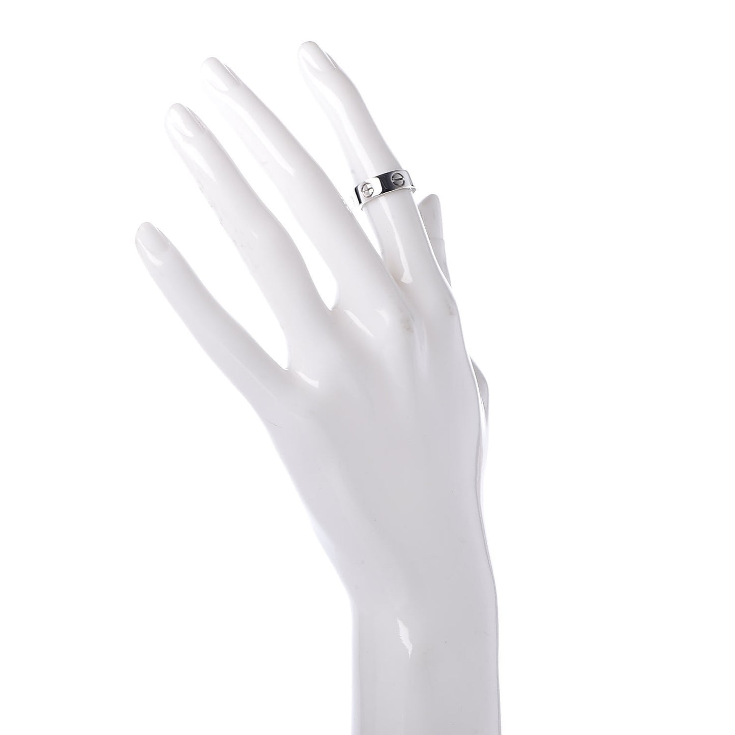18K White Gold 5.5mm LOVE Ring 48 4.5