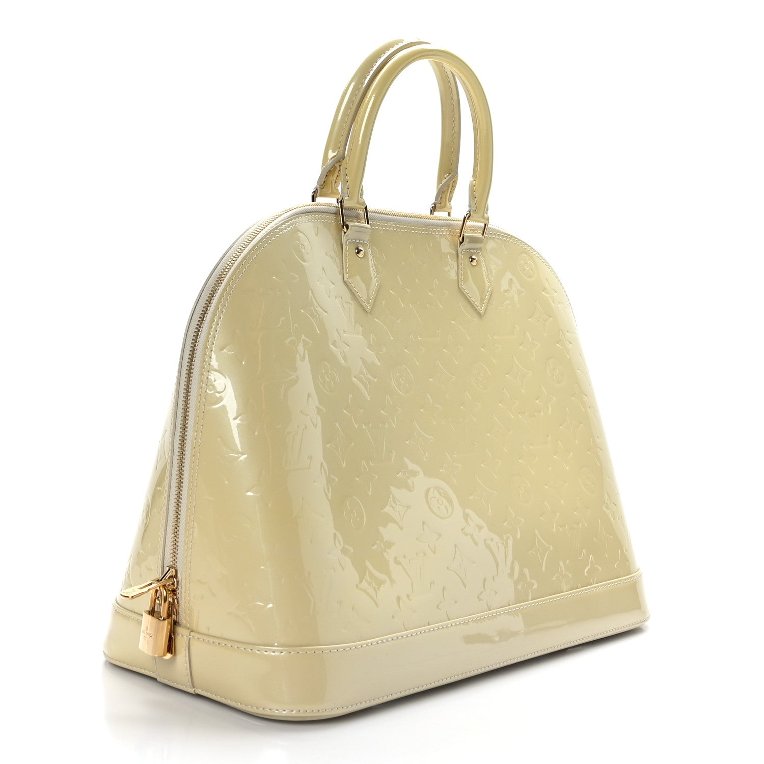 Louis Vuitton Vernis Alma GM Blanc Corail 3 of 10