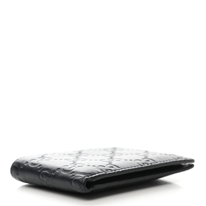 Gucci Guccissima Bi-Fold Wallet Black 4 of 6