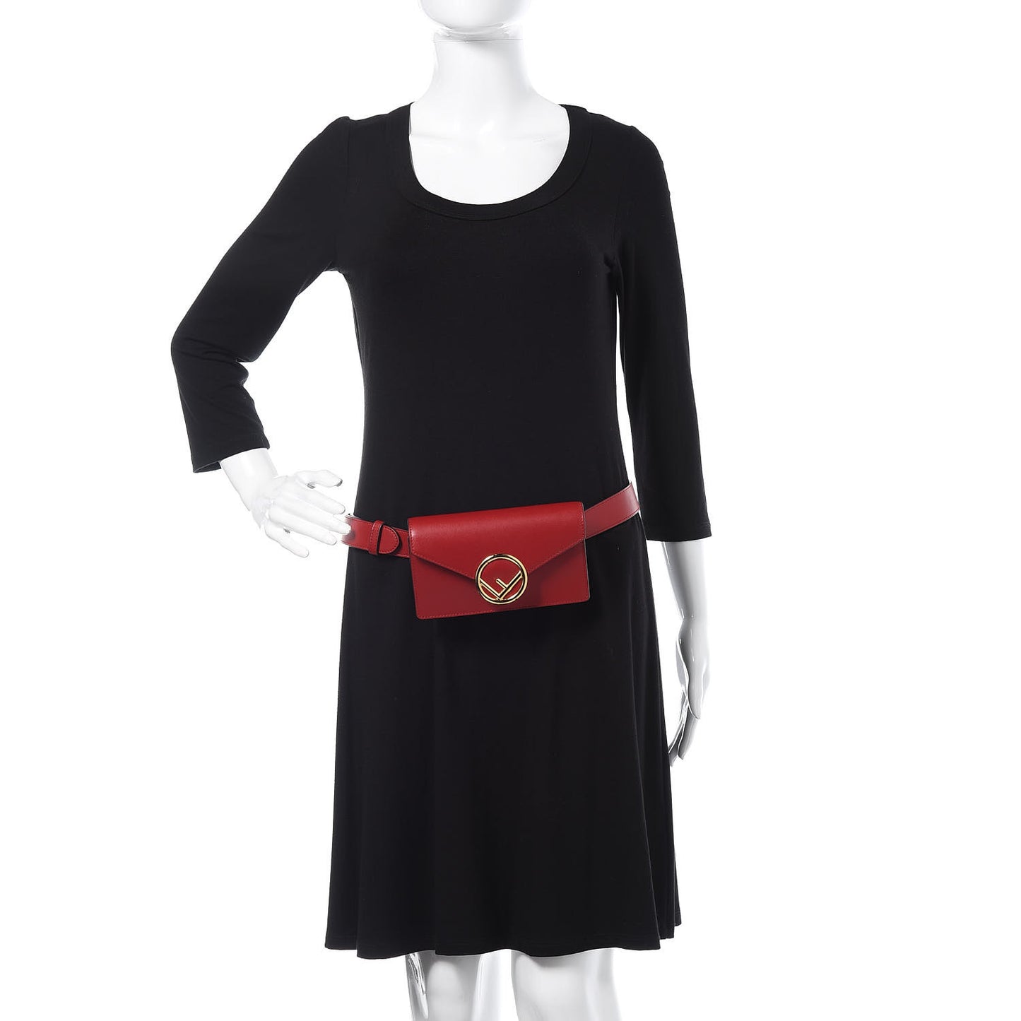 Vitello Liberty Lucido F is Fendi Envelope Belt Bag Fragola