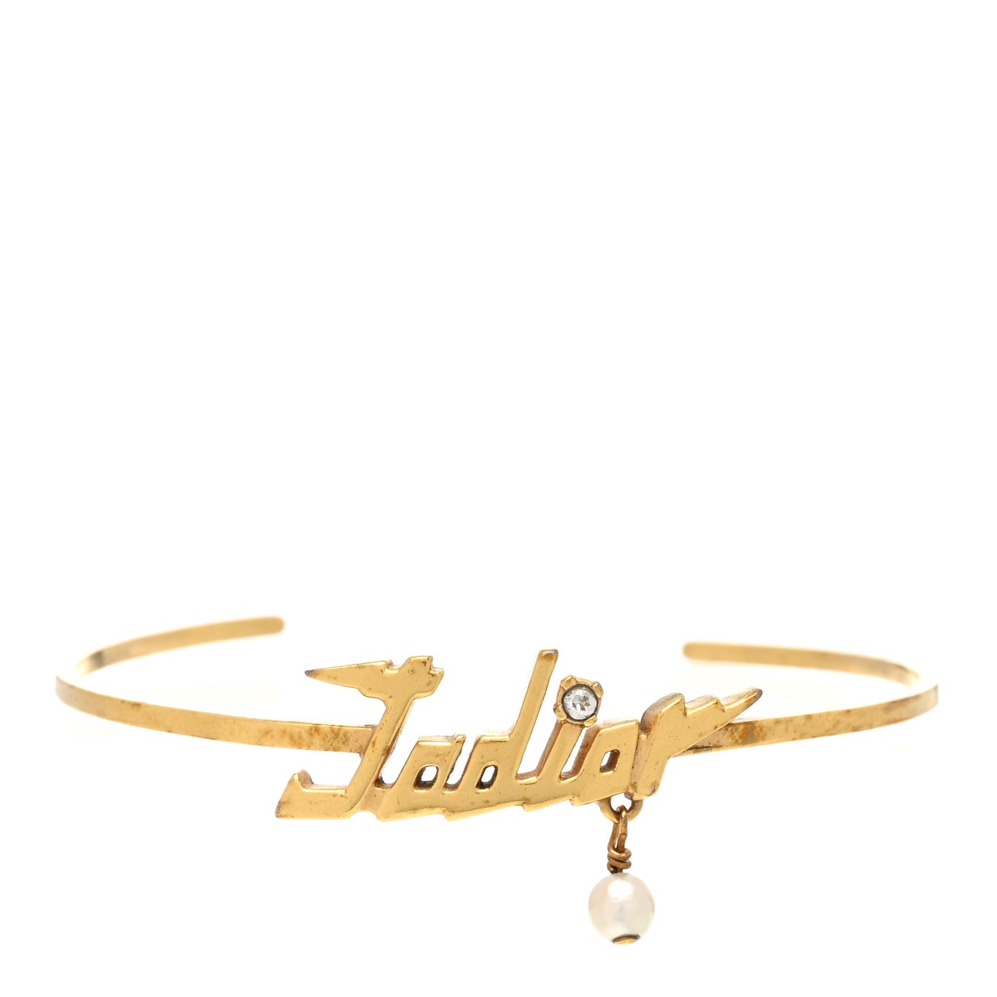Metal J'Adior Bracelet Cuff Gold