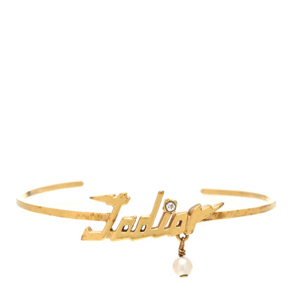 Christian Dior Metal J'Adior Bracelet Cuff Gold 1 of 5