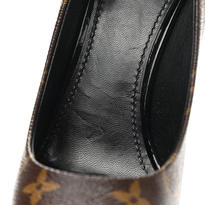 Louis Vuitton Monogram Cherie Pumps 39 Black 9 of 12
