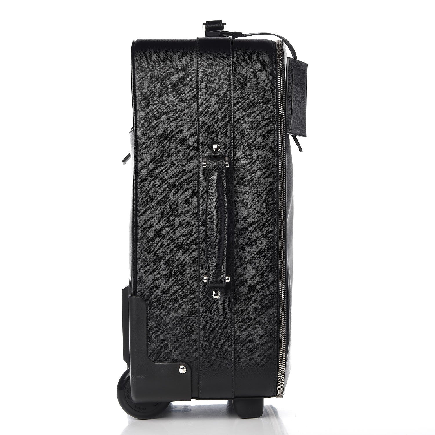 Prada Saffiano Travel Trolley Luggage Black 6 of 11