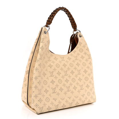 Louis Vuitton Mahina Carmel Hobo Creme 3 of 9