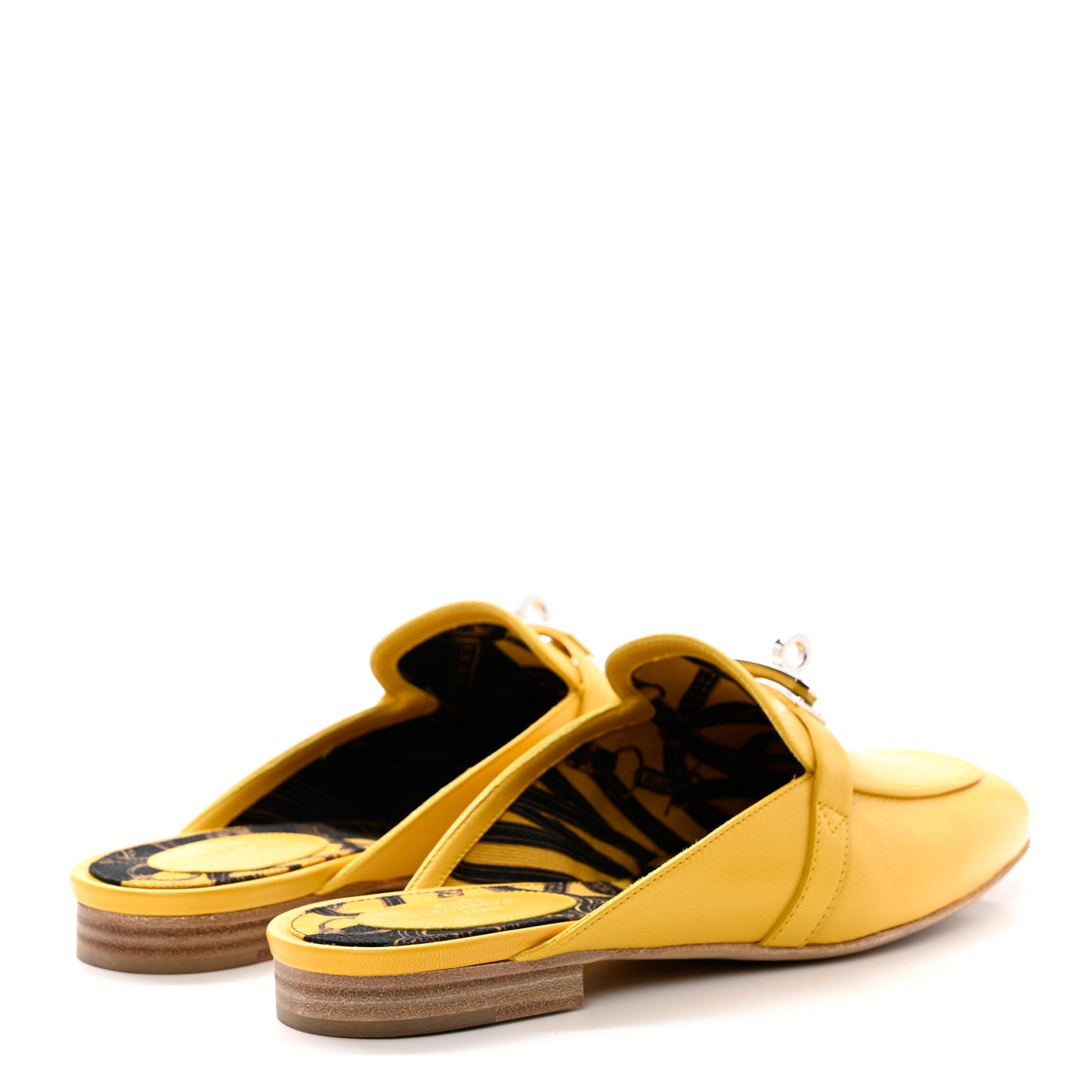 Goatskin Oz Mules 39 Jaune Sable