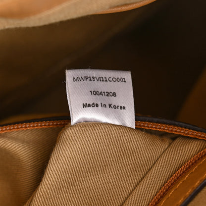 MCM Visetos Medium Essentials Shopper Tote Cognac 7 of 15