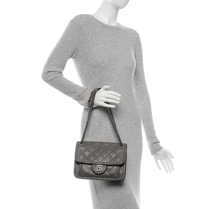 Chanel Calfskin Quilted Mini French Riviera Flap Grey 2 of 11