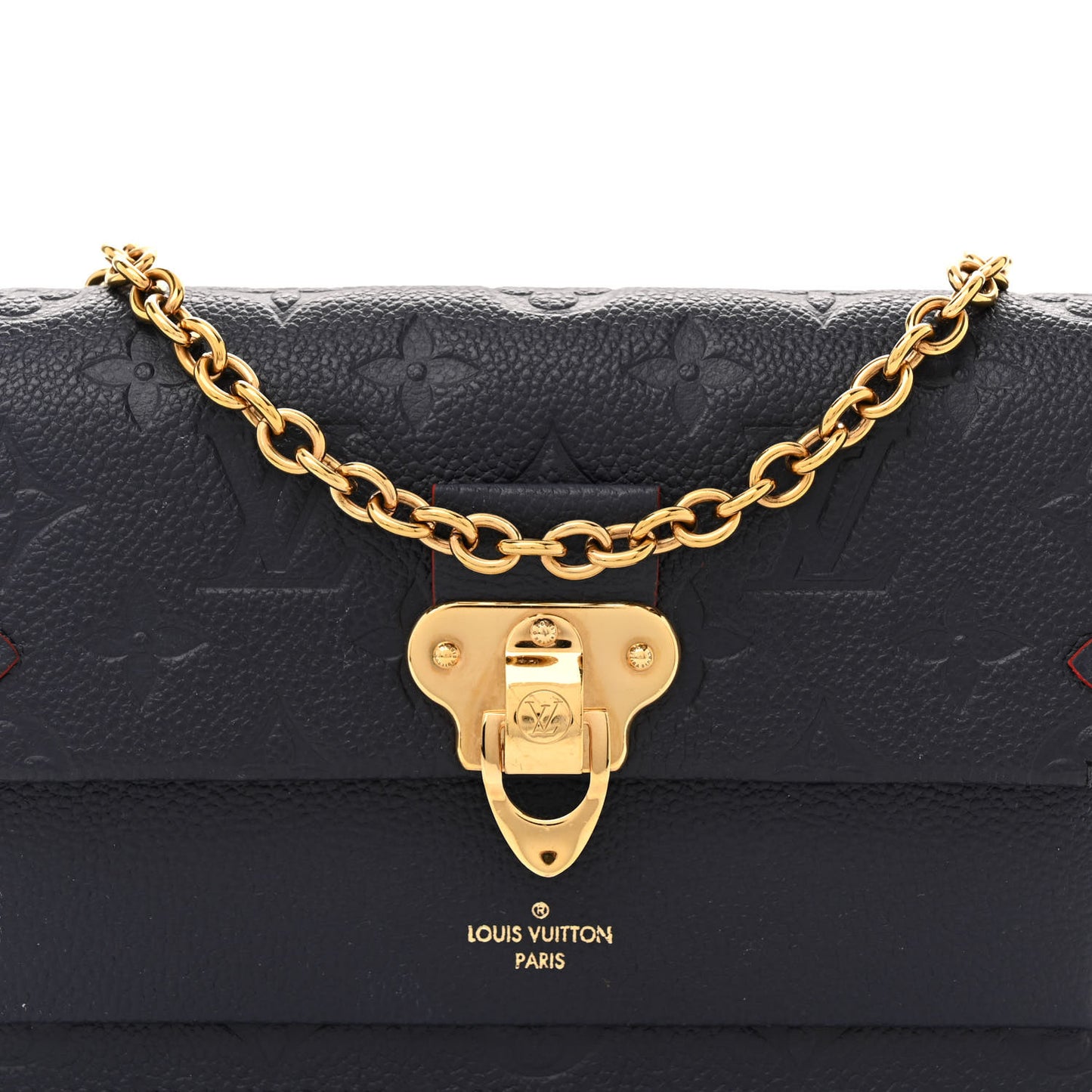 Empreinte Vavin Chain Wallet Marine Rouge