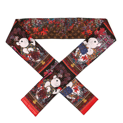 Louis Vuitton Silk Vuittonite Bandeau Brown 1 of 3