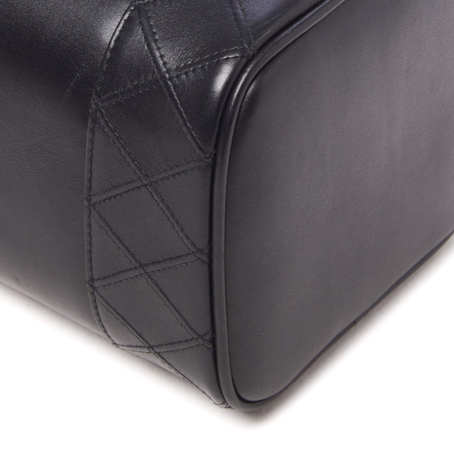 Chanel Calfskin Cosmetic Vanity Bag Black 5 of 9