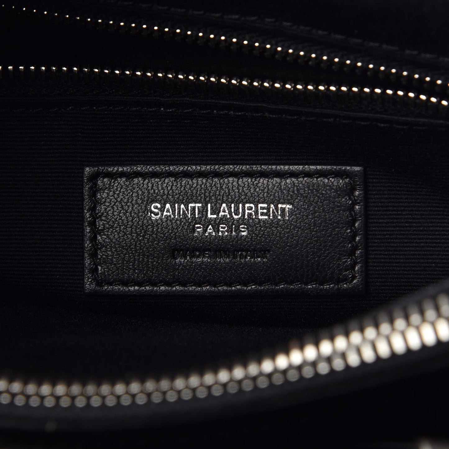 Calfskin Y Quilted Monogram Small Loulou Shopper Black