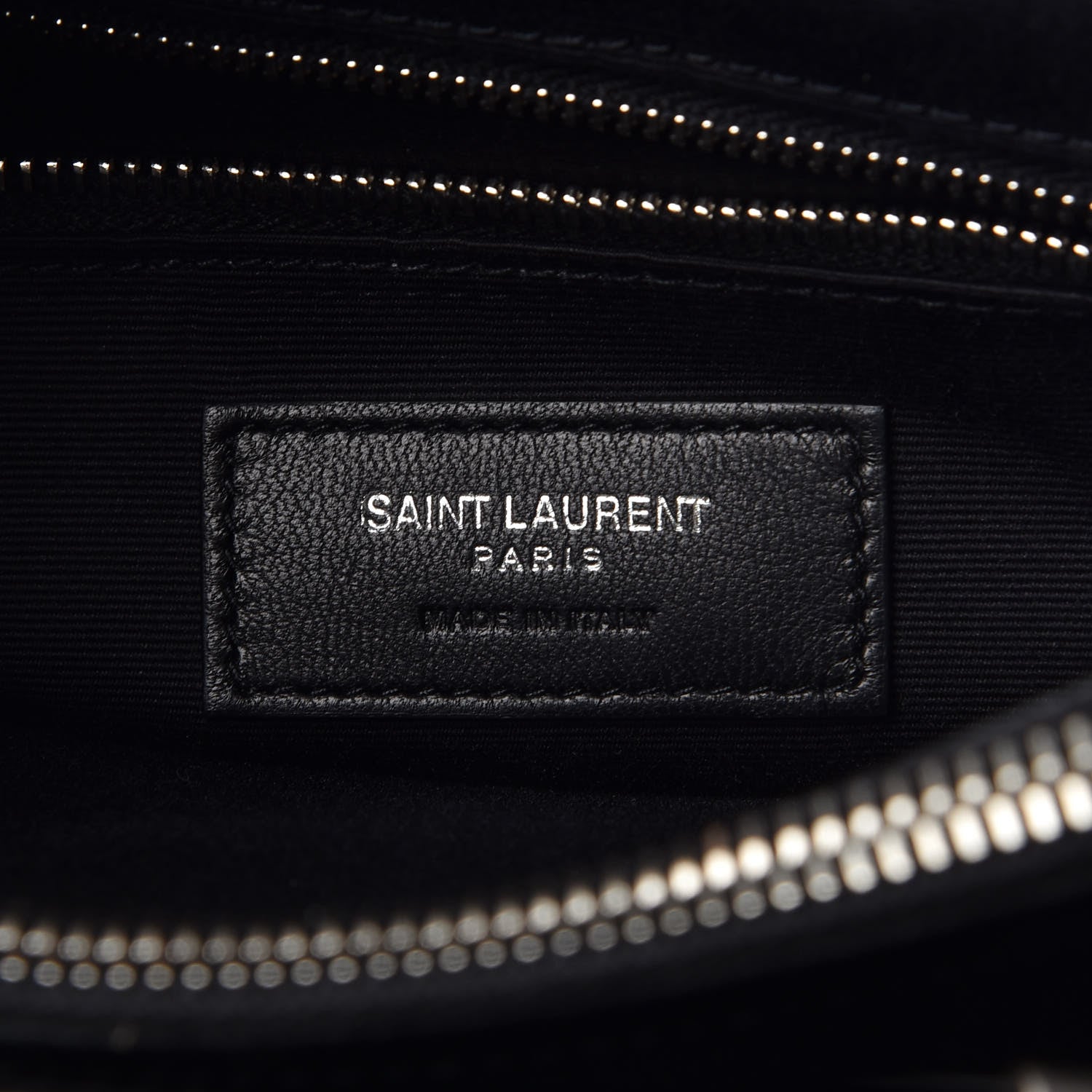 Saint Laurent Calfskin Y Quilted Monogram Small Loulou Shopper Black 7 of 11