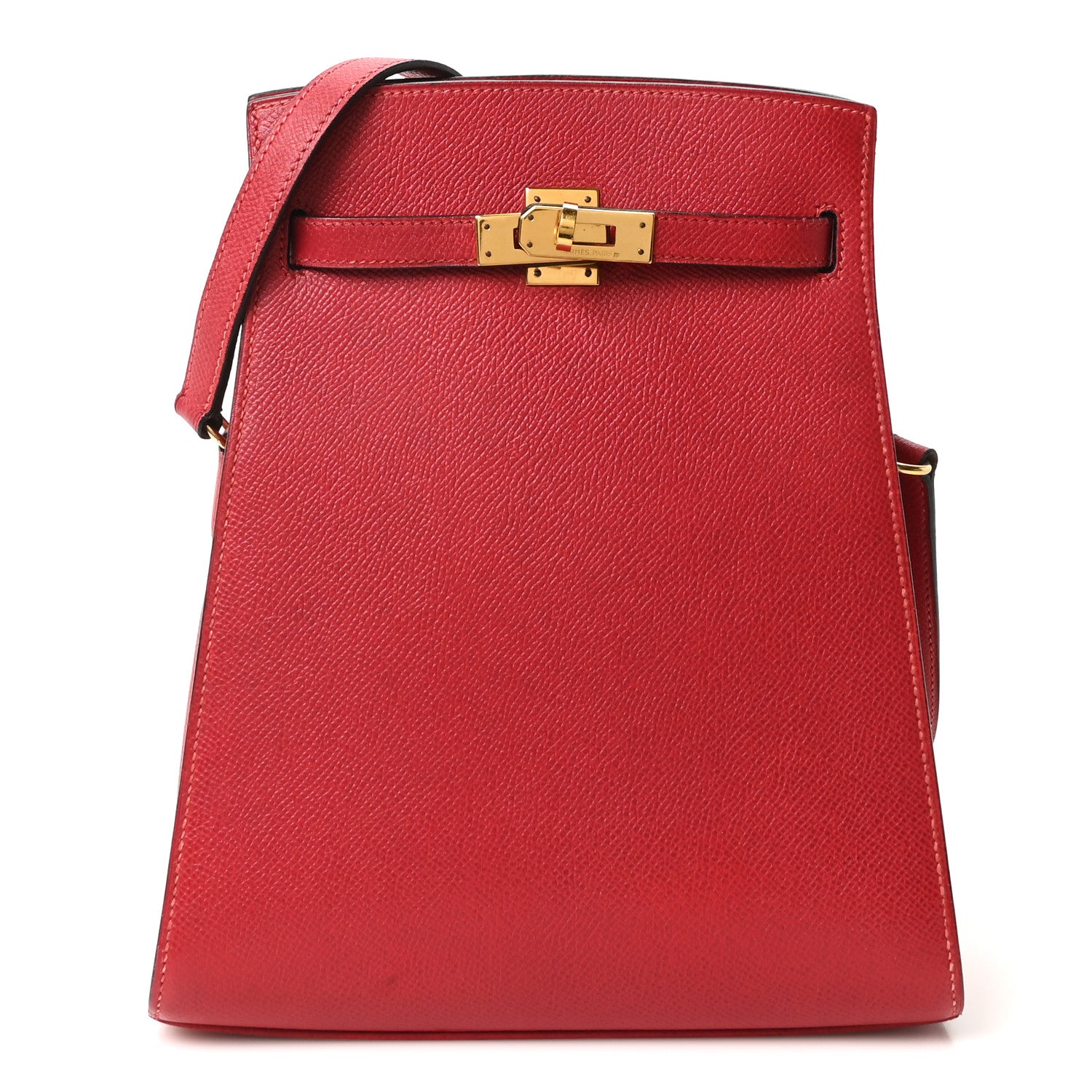 Hermes Courchevel Kelly Sport PM Rouge Vif 1 of 10