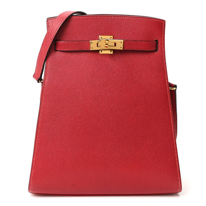 Hermes Courchevel Kelly Sport PM Rouge Vif 1 of 10