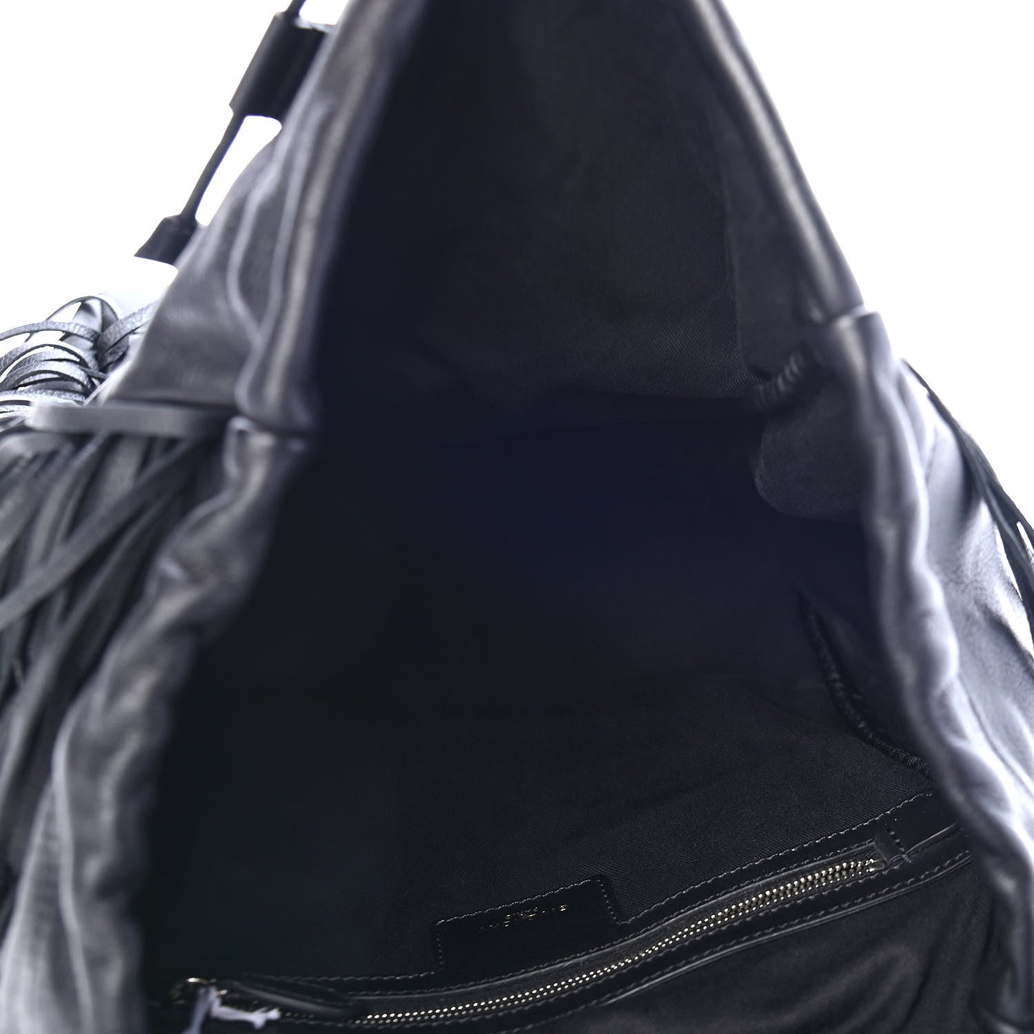 Givenchy Calfskin Fringe Rider Backpack Black 5 of 10