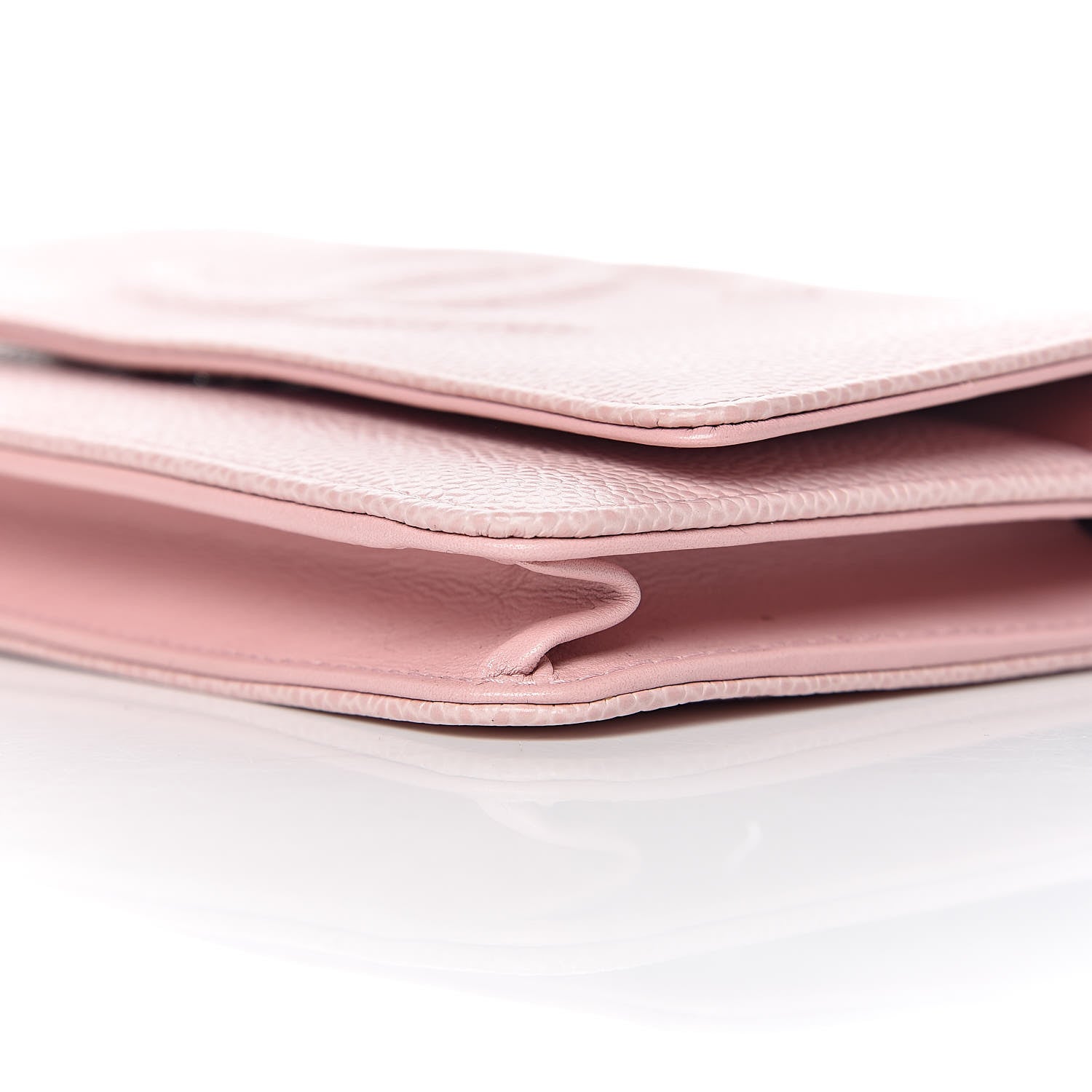 Chanel Caviar Timeless CC Wallet On Chain WOC Pink 11 of 12