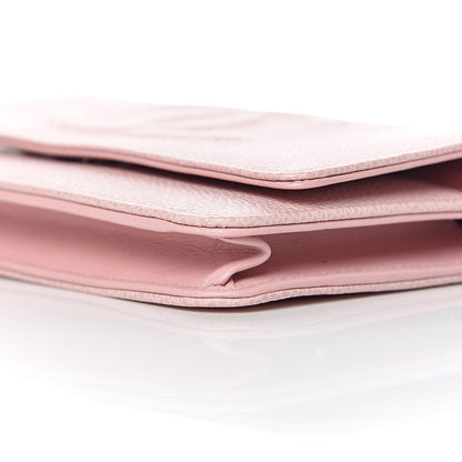 Chanel Caviar Timeless CC Wallet On Chain WOC Pink 11 of 12