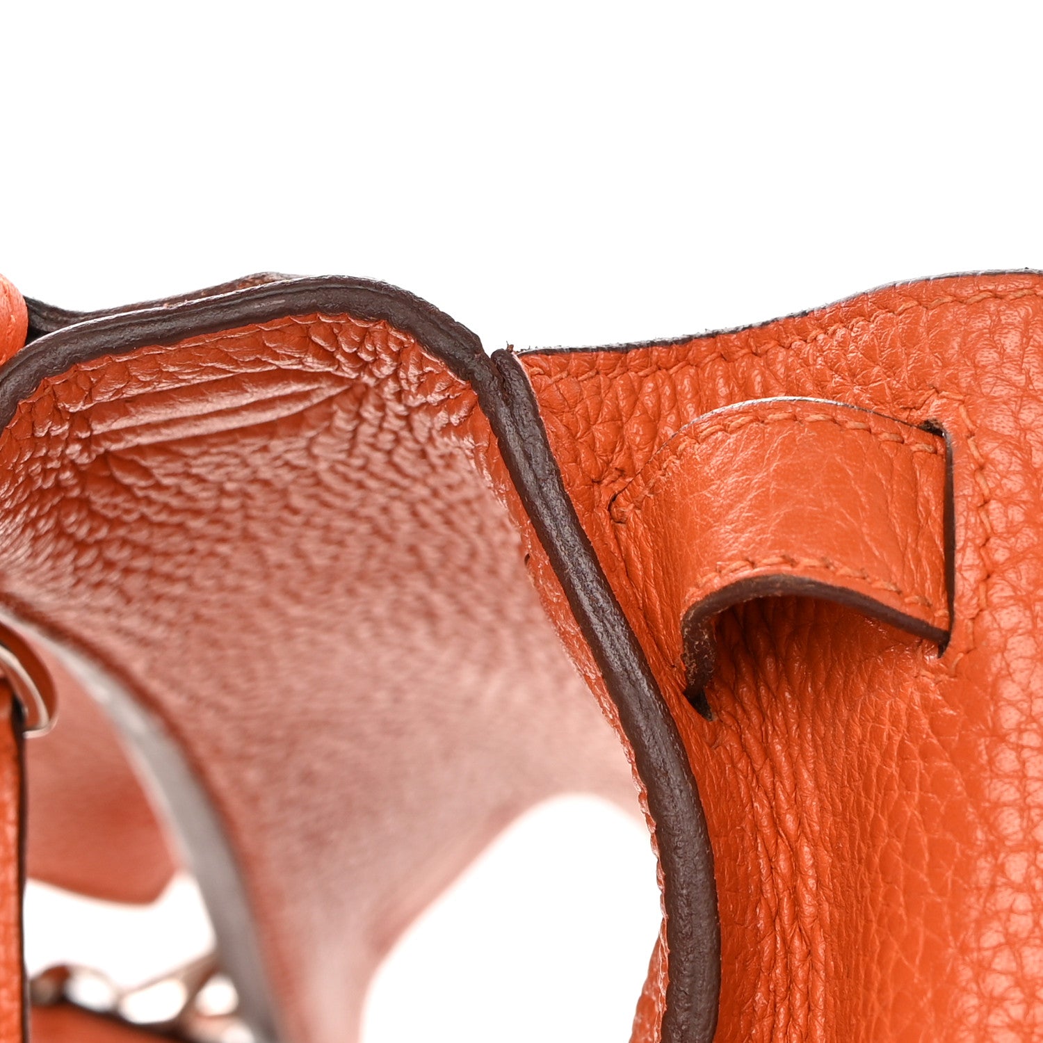 Hermes Taurillon Clemence Jypsiere 28 Orange 14 of 18