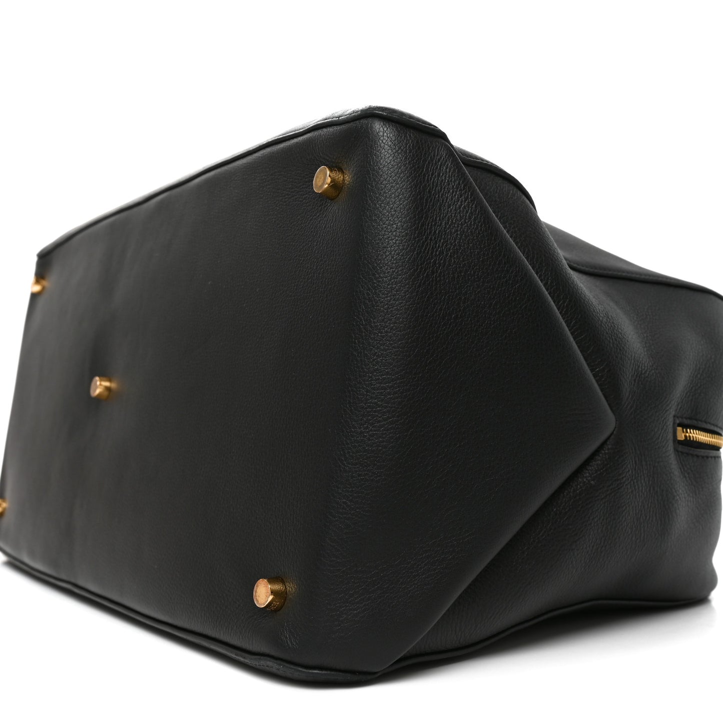 Pebbled Calfskin Large Maeve Weekender Bag Black