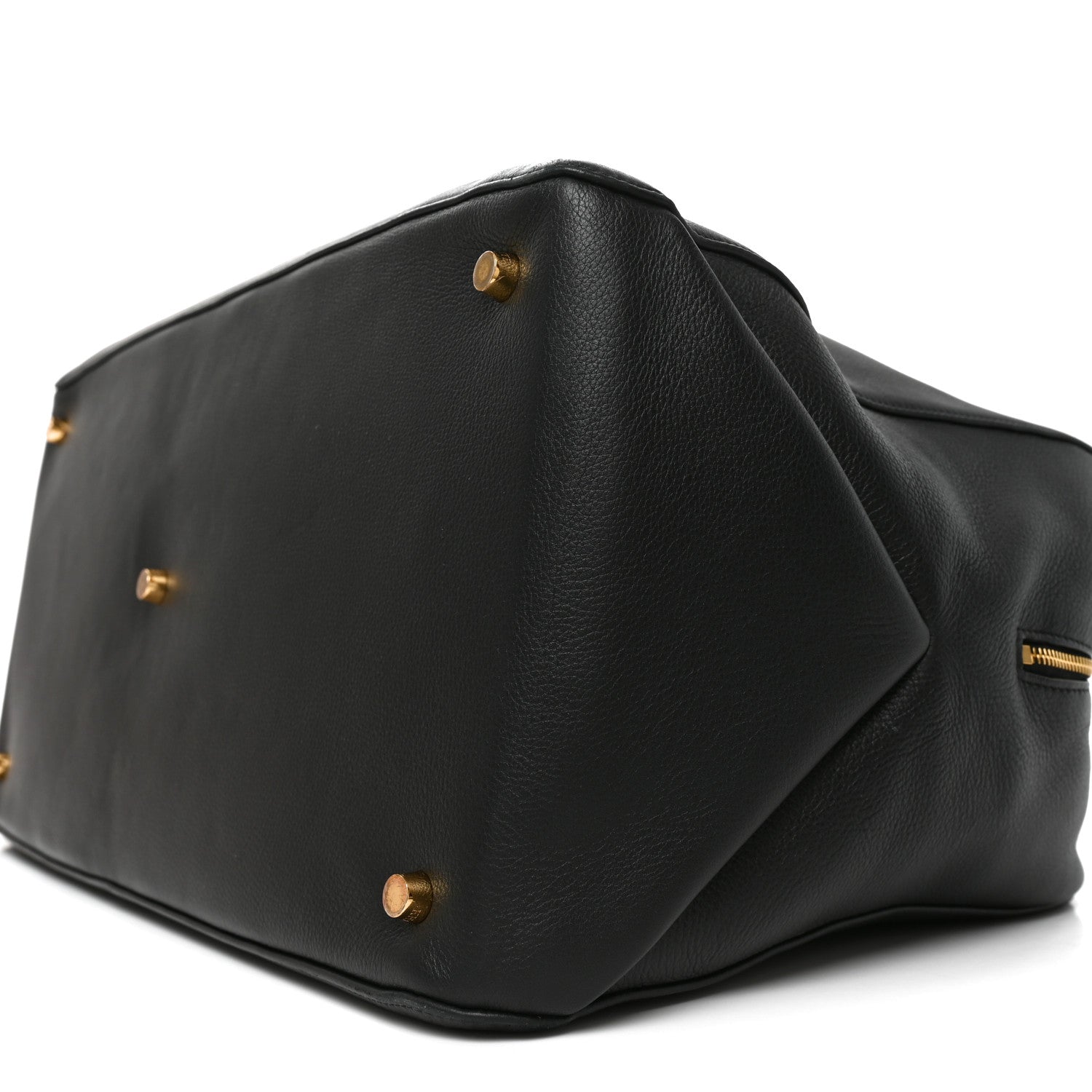 Khaite Pebbled Calfskin Large Maeve Weekender Bag Black 9 of 9