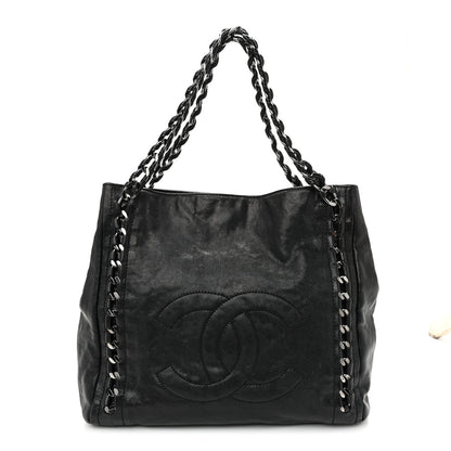 Chanel Glazed Caviar Modern Chain Tote Black 1 of 10