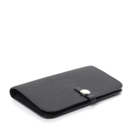 Hermes Togo Dogon Duo Wallet Black 5 of 9