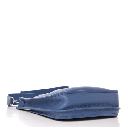 Hermes Taurillon Clemence Evelyne III PM Bleu Agate 4 of 10