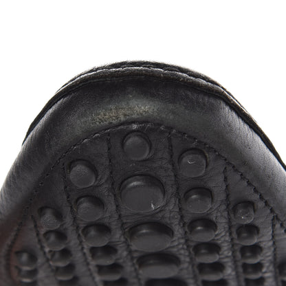 Gucci Calfskin Mens Horsebit Web Driver Loafers 10 Black 9 of 10