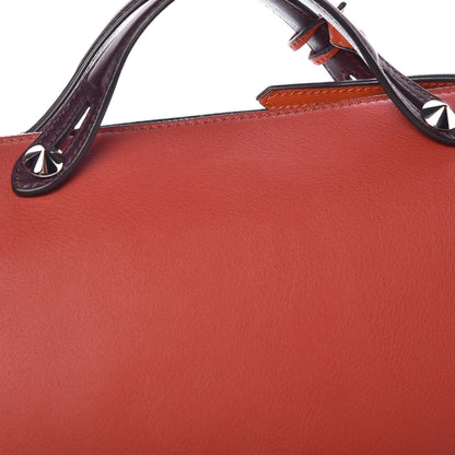 Fendi Vitello Dolce 4 Color Large By The Way Boston Bag Terra di Siena Multicolor 12 of 13