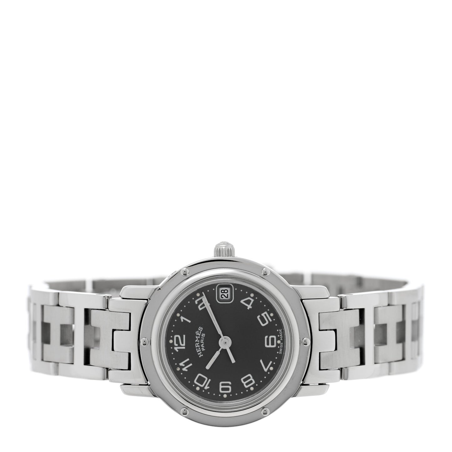 Stainless Steel 24mm Clipper Quartz Watch Grey