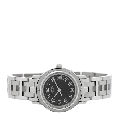 Hermes Stainless Steel 24mm Clipper Quartz Watch Grey 2 of 4