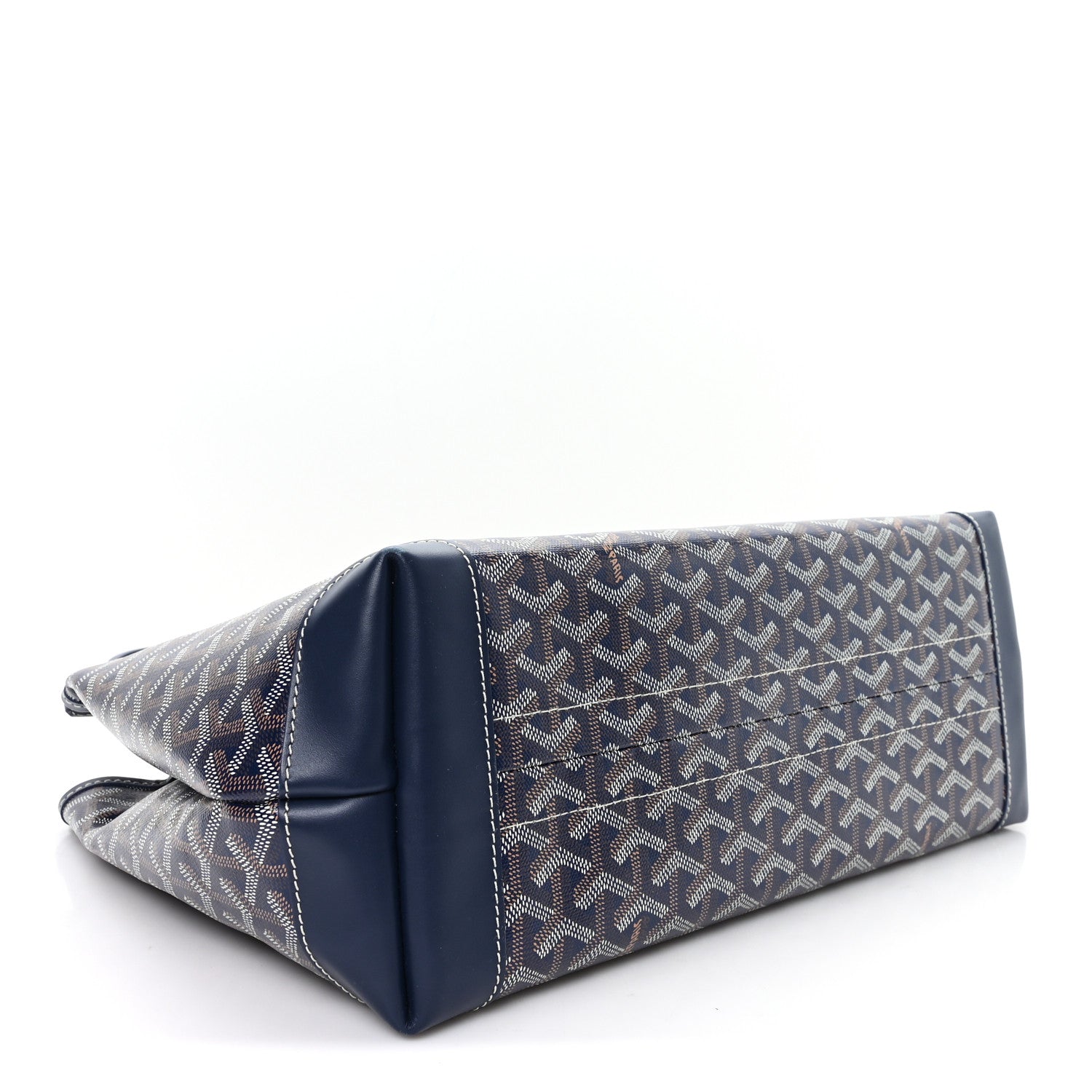 Goyard Goyardine Bellechasse Biaude MM Tote  Navy Blue 4 of 10