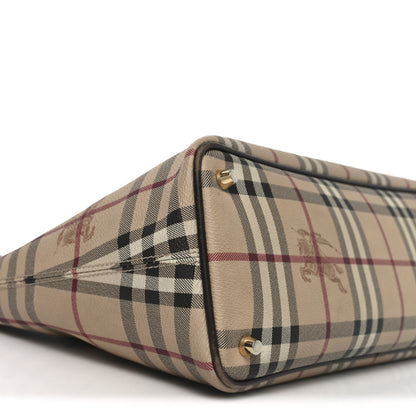 Burberry Haymarket Check Medium Regent Tote Chocolate 9 of 10