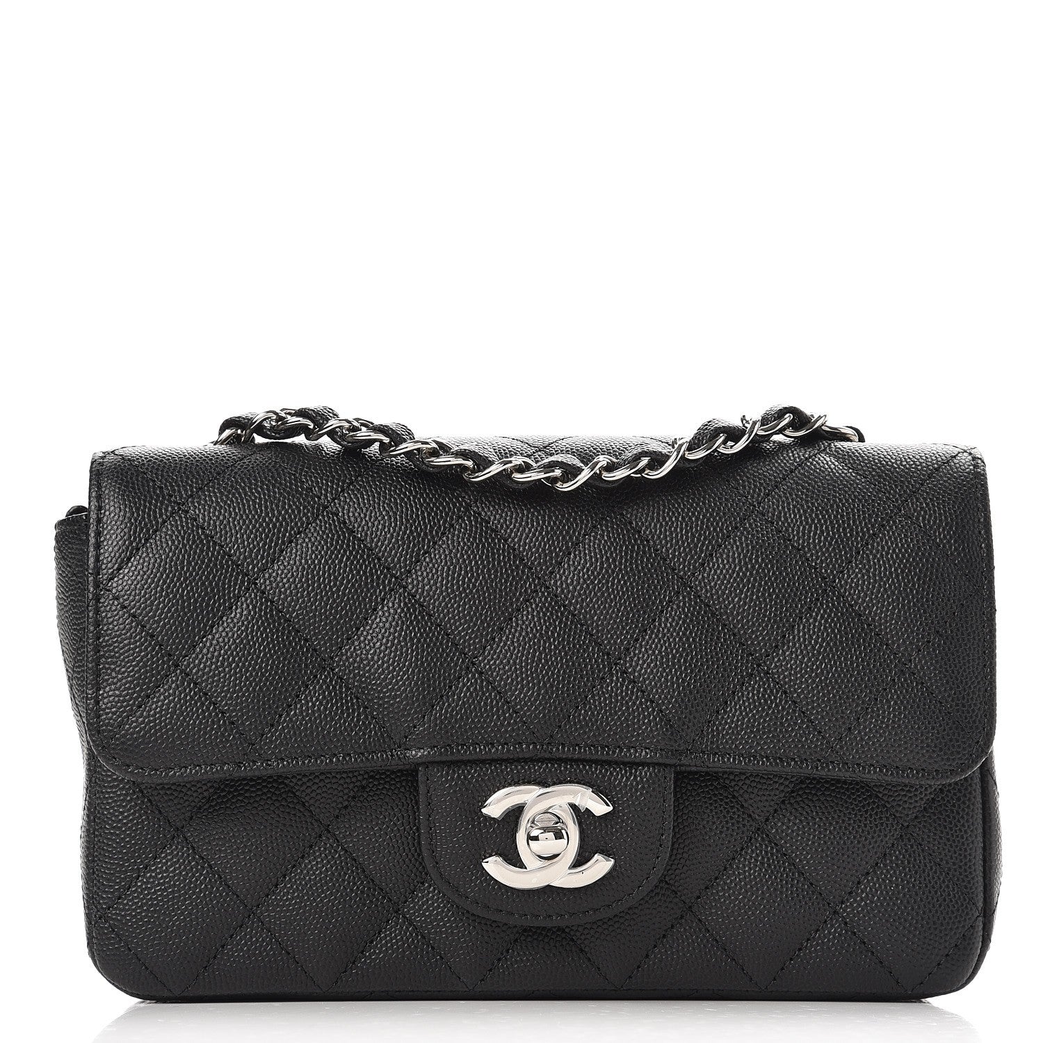 Chanel Caviar Quilted Mini Rectangular Flap Black 1 of 8