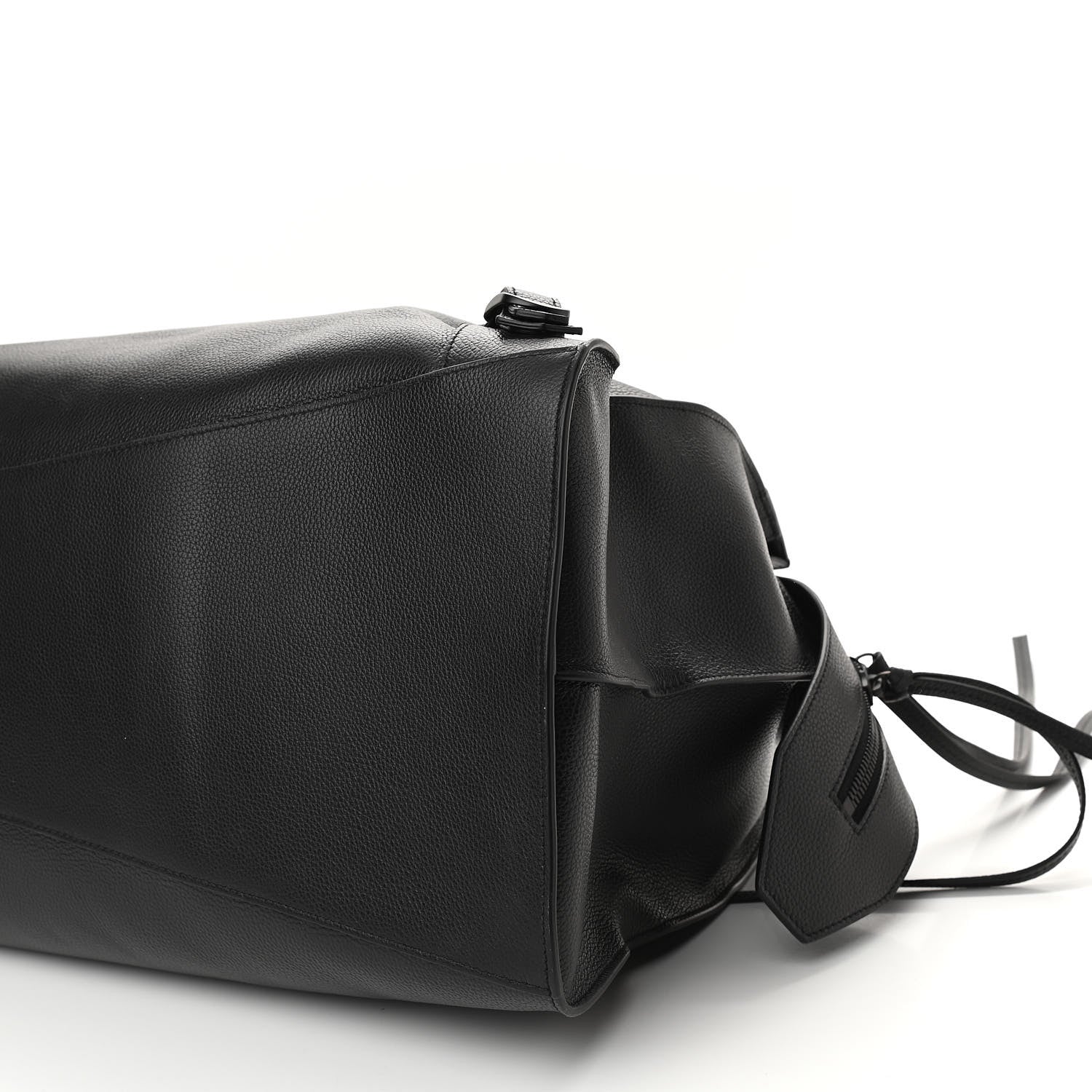 Balenciaga Grained Calfskin Neo Classic Black Hardware Large Top Handle Bag Black 9 of 9
