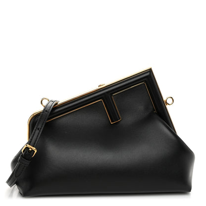 Fendi Shiny Nappa Small Fendi First Black 1 of 10